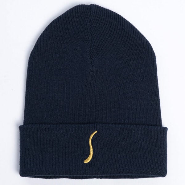 Gold Flake beanie Navy