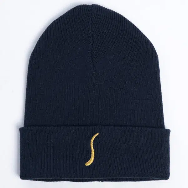 Gold Flake beanie Navy